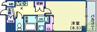 マリンシティ三宮【7階】の間取り