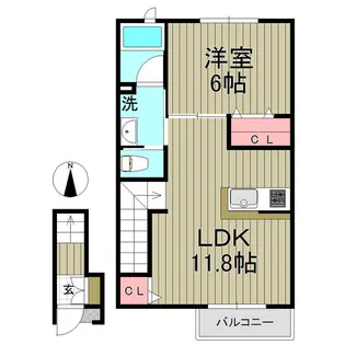 ルーチェ鎌倉【2階】の間取り