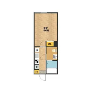 アドヴァンスTT1号館【2階】の間取り