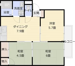 ドーマシャンテ【1階】の間取り