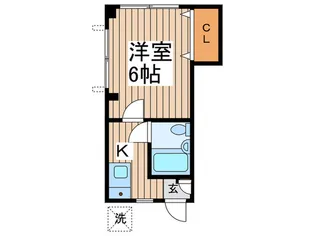 コスミー岡山【1階】の間取り