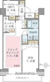 Brillia ist 東雲キャナルコート【11階】の間取り