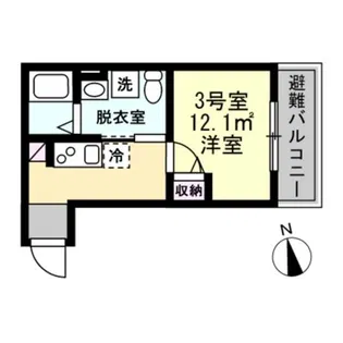 ベイルーム浜町【2階】の間取り