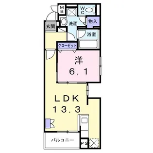 メゾングランディール新川崎【3階】の間取り