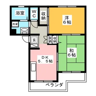 センカハイツII【2階】の間取り
