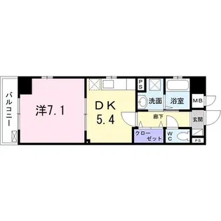 クレシア横浜山手【5階】の間取り