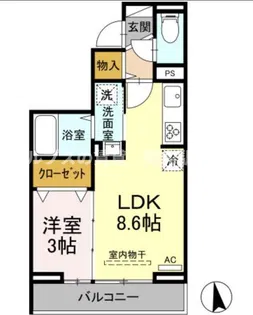 YKレジデンス【3階】の間取り