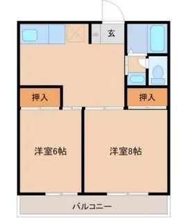 ラ・ヒル【1階】の間取り