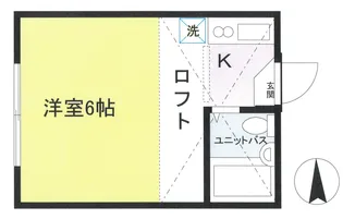 ユアハイムB棟【1階】の間取り