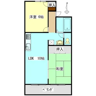 セジュールNARA【2階】の間取り