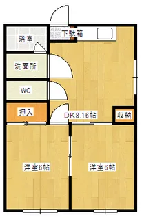 サンハイツ21【1階】の間取り