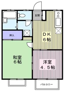 エステートピアA【2階】の間取り