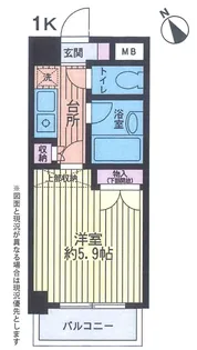 エアフォルク鷺沼【8階】の間取り