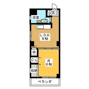 松波ハイツ【2階】の間取り