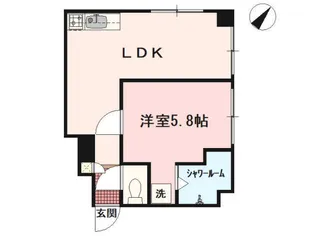 THE BALE 中央町【4階】の間取り