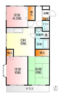 オーク・ヒルズ【1階】の間取り