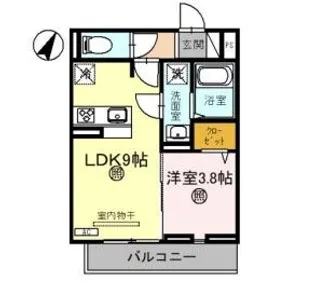 クエル【2階】の間取り