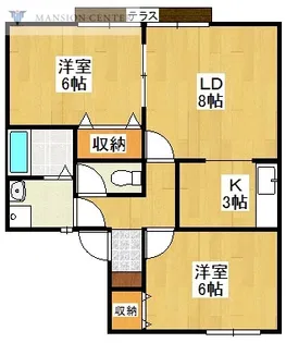 ラポール【2階】の間取り