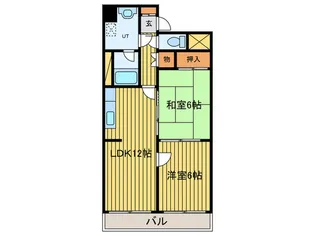 エクレール羊が丘【2階】の間取り