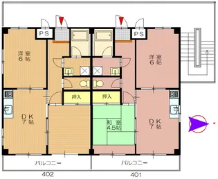 青空ビル【4階】の間取り