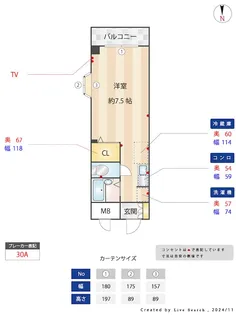 サンセゾン【3階】の間取り