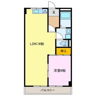 ダイアナポリス桜橋【4階】の間取り