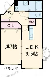 グランウ ュー【3階】の間取り
