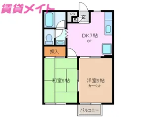 羽津山グリーンハイツイサライ【1階】の間取り