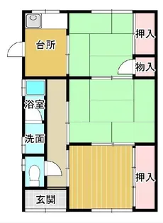 愛媛県新居浜市喜光地町2【一戸建】の間取り