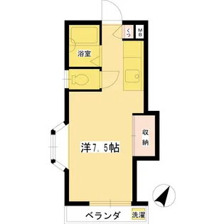 フラットファイブ【2階】の間取り