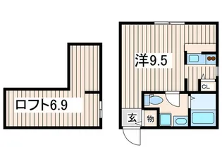 プリマガ-デン弐番館【2階】の間取り