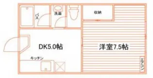 重康第二コーポ【2階】の間取り