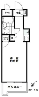 TOP千早町【4階】の間取り