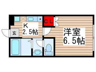 ミーム浜野【2階】の間取り
