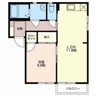 エクセルコート【1階】の間取り