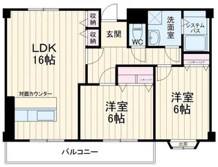 Fマンション【3階】の間取り