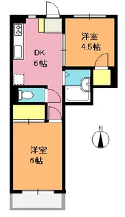 ドゥエル石川【3階】の間取り