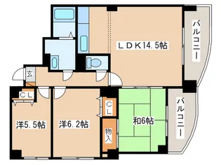 タワ-マンション粕谷III【10階】の間取り