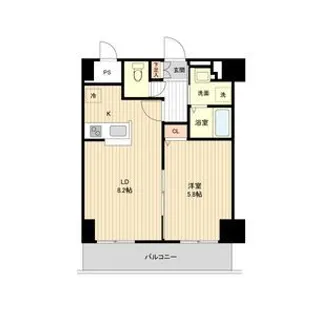 La Douceur豊平1条【5階】の間取り