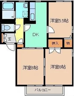 コートエミネンス B【2階】の間取り