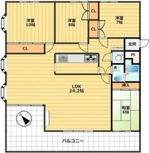 ヴェルデ山王【2階】の間取り