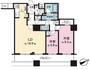 ザ・パークハウス西新宿タワー60【52階】の間取り