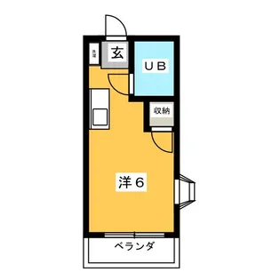ユースコーポ北谷【2階】の間取り