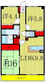 フォーリスト・フジカ【1階】の間取り