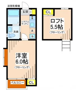 ルーブル六番館【1階】の間取り
