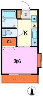 アビタシオンアサバ【3階】の間取り