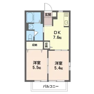 エクセルハイム【2階】の間取り