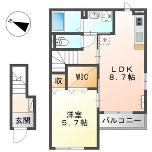 フローラ【2階】の間取り