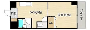 大阪府大阪市城東区中央2【マンション】の間取り