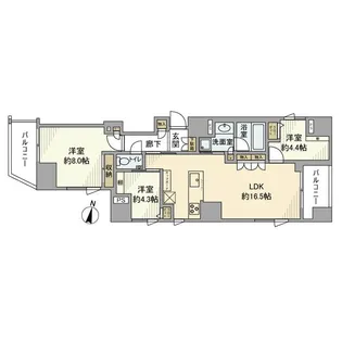 GREEN PARK 文京白山【3階】の間取り